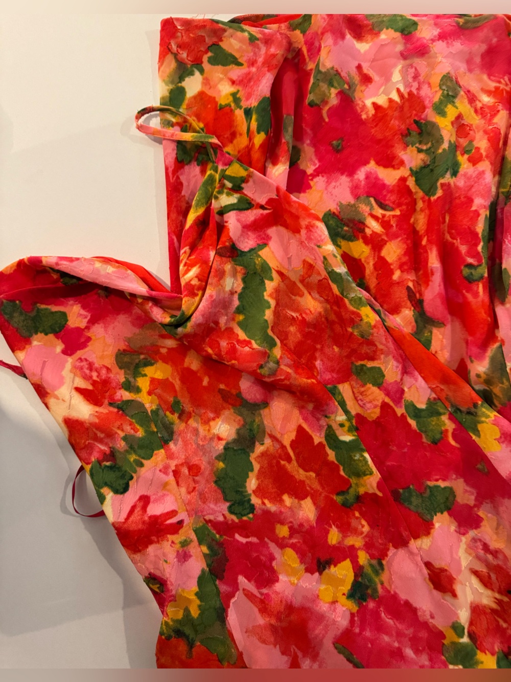 Hello Molly Floral Slip Maxi Dress in Pink, Orange, Green - Picture 2 of 6